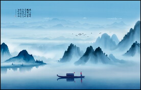 山水背景