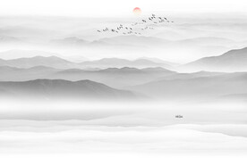 禅意山水画