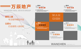 高端房地产围档展板行架画面