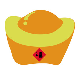 金元宝卡通绘画