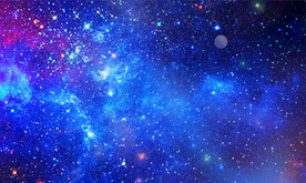 蓝色宇宙星空背景