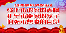 反腐败展板