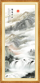 国画鸿运当头山水画