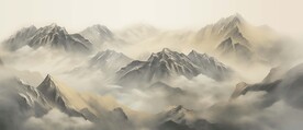 新中式高档大气山水画