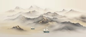 新中式高档大气山水画