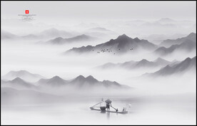 山水画山水风景