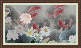 荷花九鱼