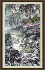 中堂画山水 