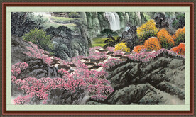 中堂画山水 