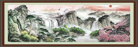中堂画山水 