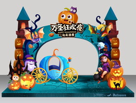 万圣节门头