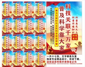 科普宣传标语口号海报展板