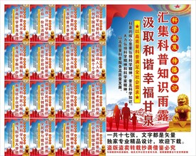 科普宣传标语口号海报展板
