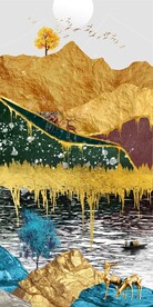 抽象金山玄关