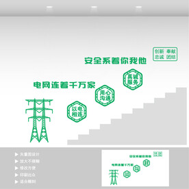 电力公司文化墙