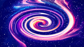 绚丽旋涡星空背景