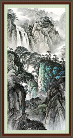 八方聚财山水 