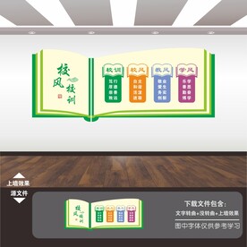 校风校训文化墙