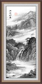 水墨山水画