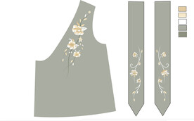 旗袍汉服绣花图案