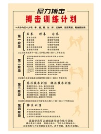 拳击散打课程安排