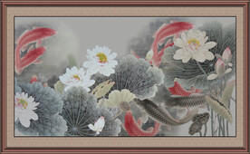 荷花九鱼