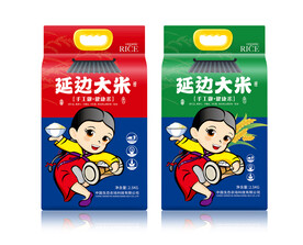 大米包装平面印刷图