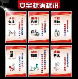 安全生产标语标识展板
