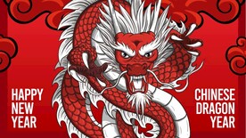 矢量龙年新年海报
