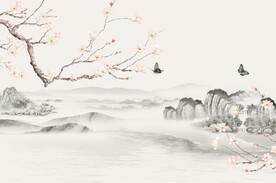新中式山水花鸟