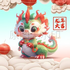 国潮卡通龙
