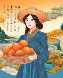 手绘美女