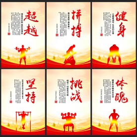 健身展板海报
