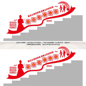 廉洁文化进校园楼梯文化墙