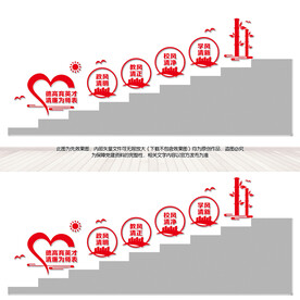 廉洁文化进校园楼梯文化墙