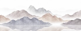 渐变圆点山水激光镂空
