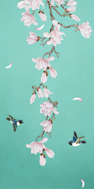 玉兰花鸟