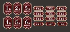 楼栋牌 单元牌  门牌指示牌