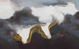 轻奢线条壁画装饰画