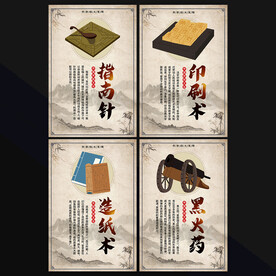 四大发明海报