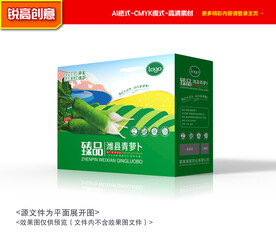 青萝卜包装 萝卜礼盒