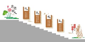 学校楼梯文化墙