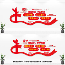 统计文化墙