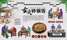 砂锅饭背景