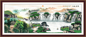 国画中堂客厅装饰画 