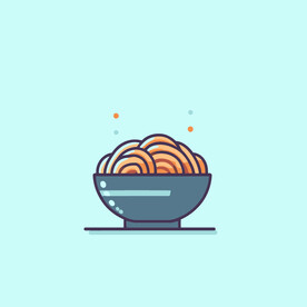 创意中国风面条设计