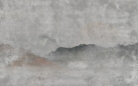 几何圆点山水背景墙