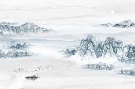 抽象山水画