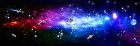 紫色星空
