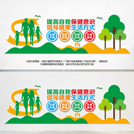 健康教育文化墙